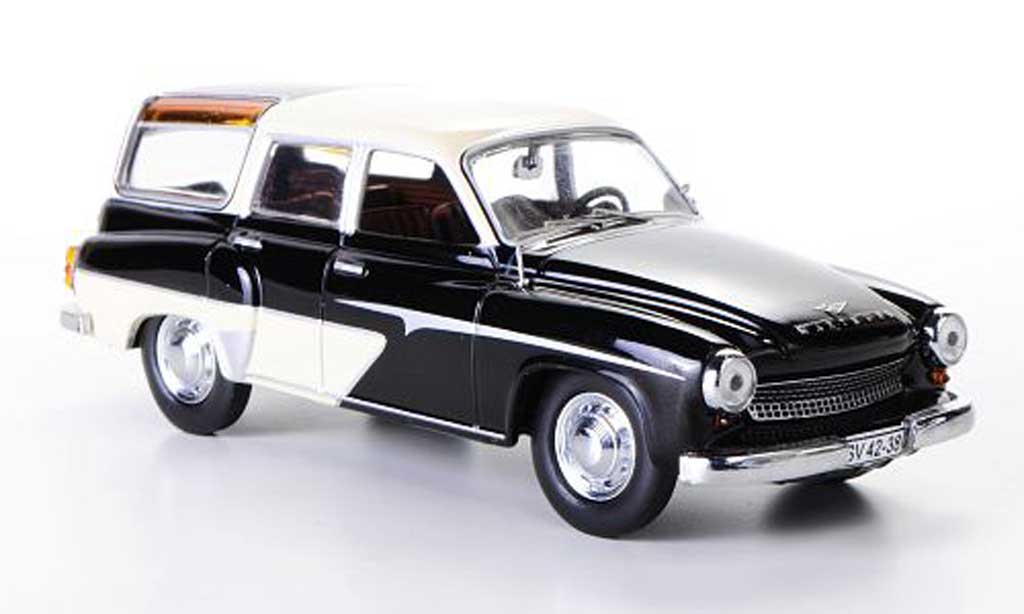 Wartburg 311 1/43 IST Models 5 Camping beige/zwart 1960 modelauto