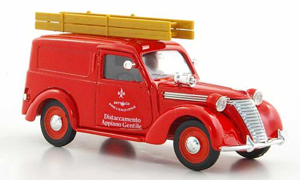 Fiat 1100 1/43 Brumm E Furgone pompier (I) 1949 modelauto