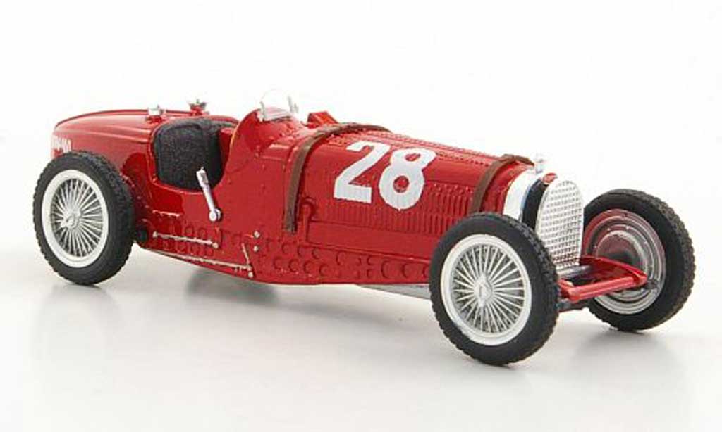 Bugatti Type 59 1/18 Brumm No.28 T.Nuvolari GP Monaco 1934 modelauto