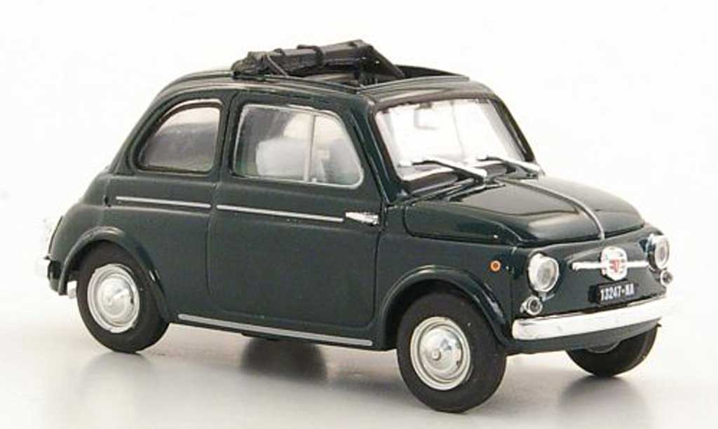Fiat 500 D 1/43 Brumm D grun geoffnetes Faltdach 1960 modelauto