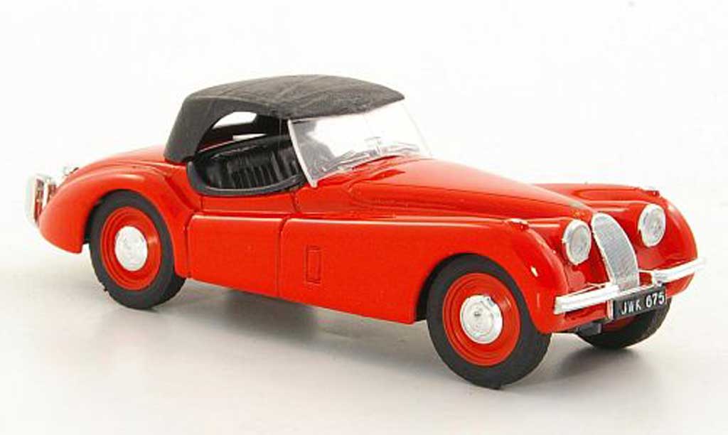 Jaguar XK 120 1/43 Brumm 120 rood 1948 modelauto