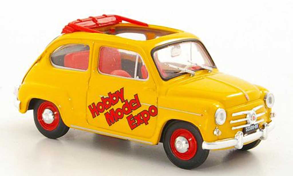 Fiat 600 1/43 Brumm D Hobby Model Expo 2004 geoffnetes Faltdach modelauto