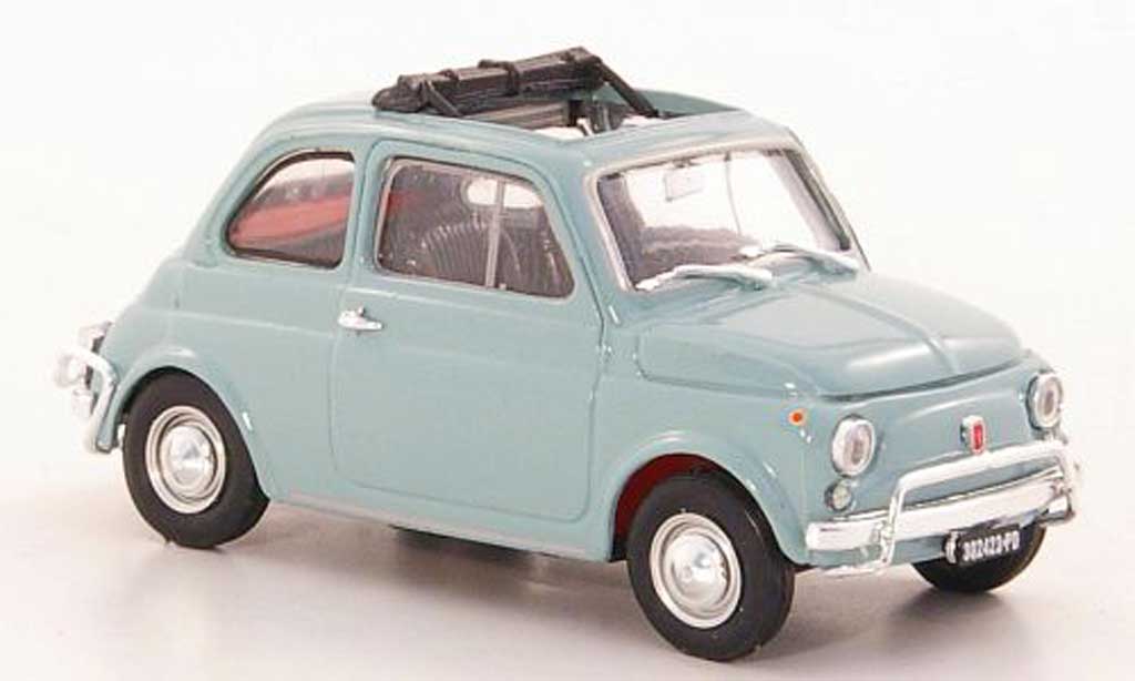 Fiat 500 L 1/43 Brumm L grijsblauw 1968 modelauto
