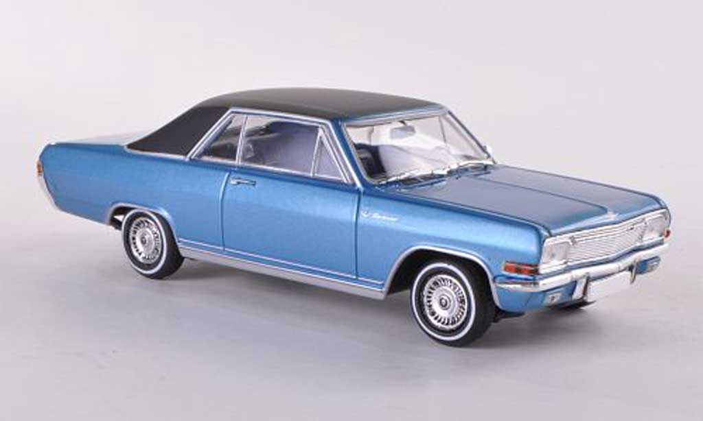 Opel Diplomat 1/43 Minichamps A V8 Coupe blauw/zwart Sondermodell MCW 1965 modelauto