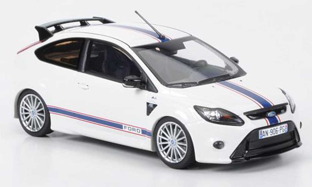 Ford Focus RS Le Mans 1/43 Minichamps RS Le Mans Edition wit (GT 40 Design 1967) Sondermodell MCW 2010 modelauto