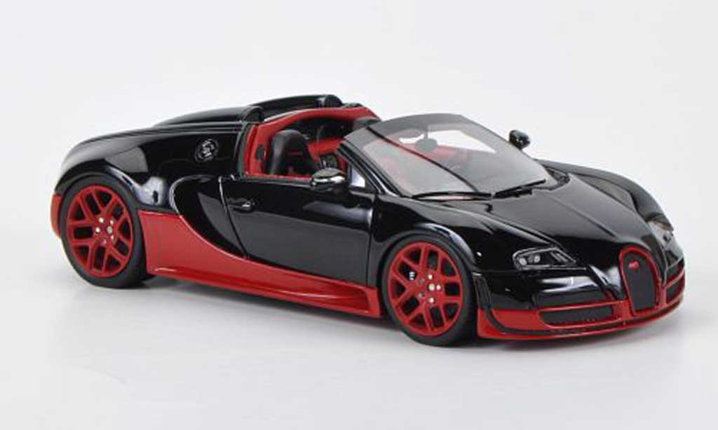 Bugatti Veyron Grand Sport 1/43 Look Smart Grand Sport 16.4 Vitesse zwart/rood Autosalon Genf 2012 modelauto