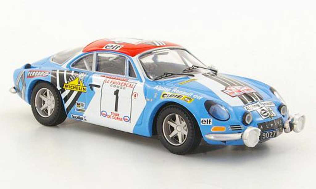 Alpine A110 1/43 Trofeu 1800S No.1 J.P.Nicolas / M.Vial Tour de Corse 1973 modelauto