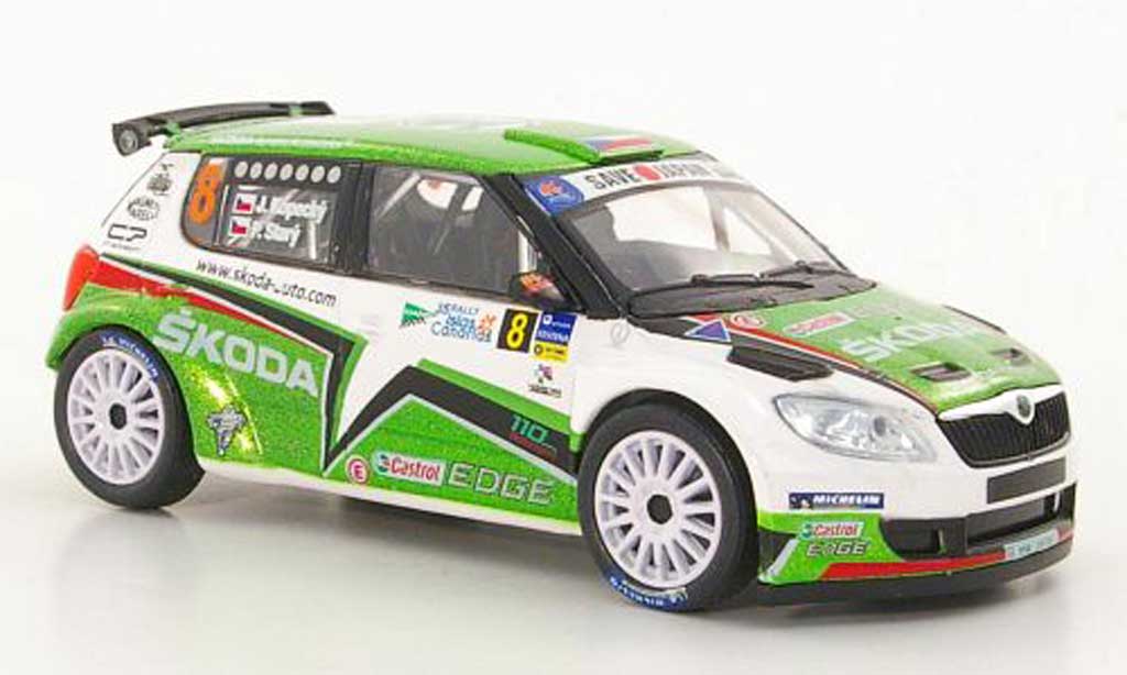 Skoda Fabia S2000 1/43 Abrex S2000 (FL 2010) No.8 J.Kopecky / P.Stary Rally Islas Canaria 2011 modelauto