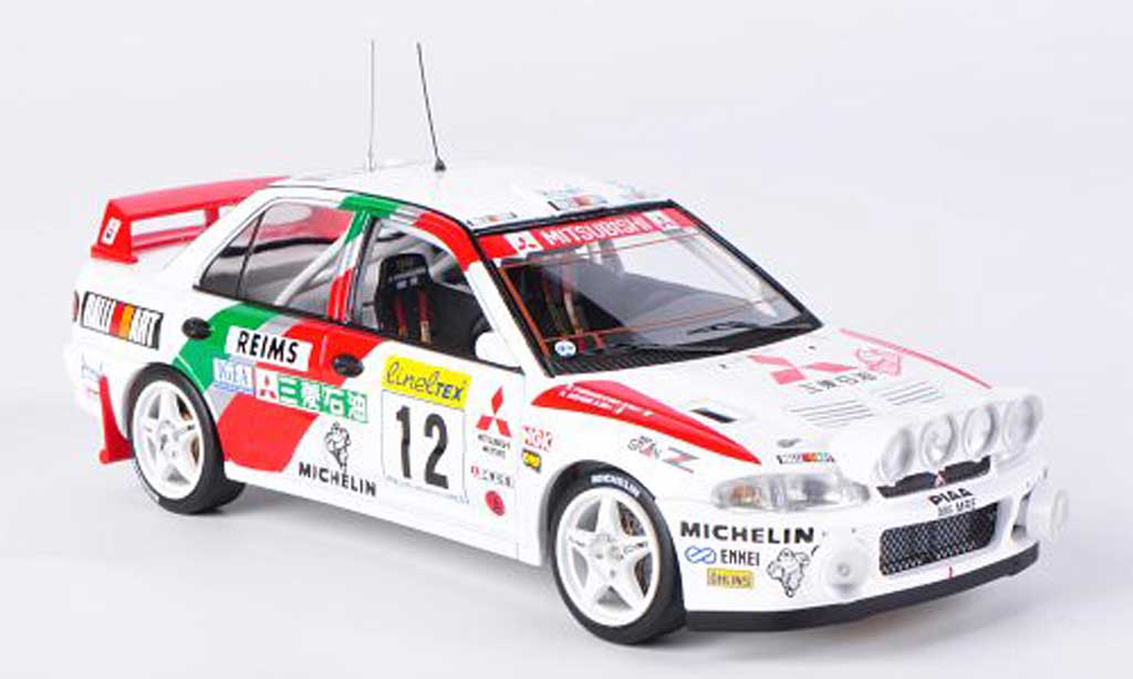 Mitsubishi Lancer Evolution II 1/43 HPI Evolution II No.12 A.Aghini / S.Farnocchia Rally Monte Carlo 1995 modelauto