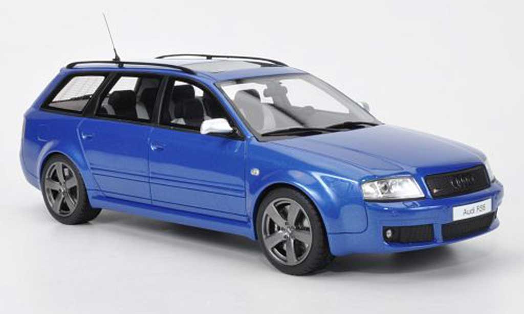 Audi RS6 1/18 Ottomobile Plus Avant blauw modelauto