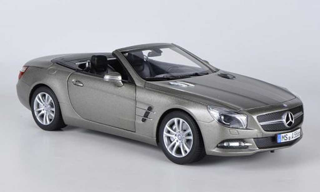 Mercedes Classe SL 500 1/18 Norev 500 matt grijs 2012 modelauto