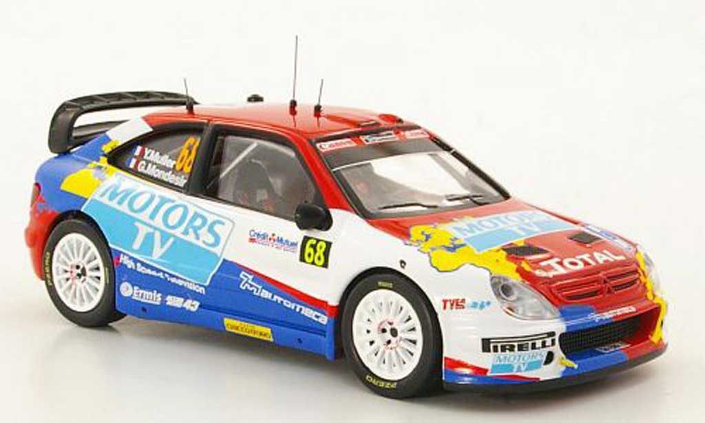 Citroen Xsara WRC 2010 1/43 IXO WRC 2010 No.68 Y.Muller / G.Mondesir Rally Frankreich modelauto