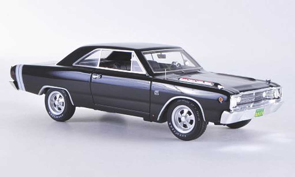 Dodge Dart 1968 1/43 Highway 61 1968 GTS zwart/wit modelauto
