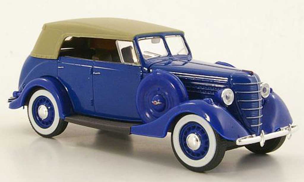 Gaz 11-40 1/43 Nash Avtoprom blauw geschlossenes Verdeck modelauto