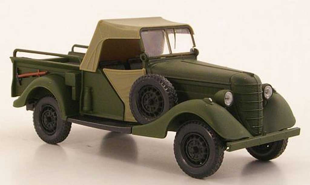Gaz 61-417 1/43 Nash Avtoprom mattgrun geschlossenes Verdeck modelauto