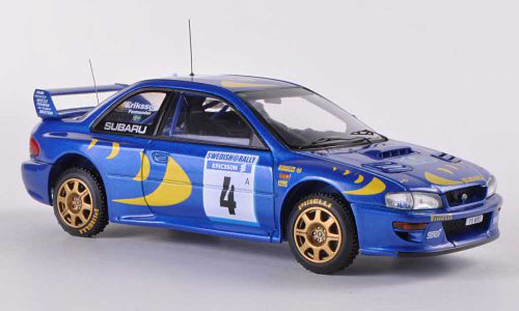 Subaru Impreza WRC 1/43 HPI WRC 97 No.4 K.Eriksson / S.Parmander Rally Schweden 1997 modelauto