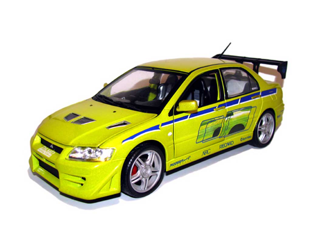 Mitsubishi Lancer Evolution VII 1/18 Ertl Evolution VII Fast and furious modelauto
