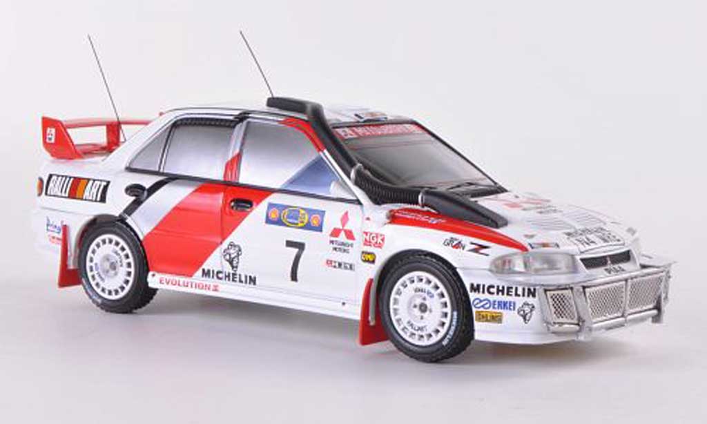 Mitsubishi Lancer Evolution III 1/43 HPI Evolution III No.7 RalliArt T.Makinen / S.Harjanne Safari Rally 1996 modelauto