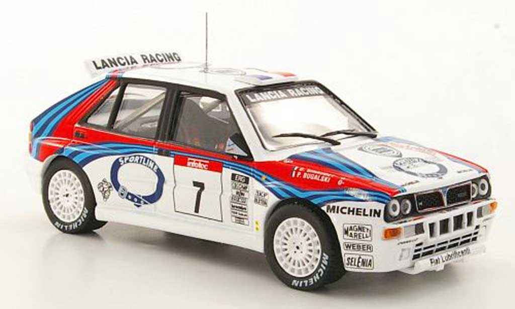 Lancia Delta HF Integrale 1/43 Hachette HF Integrale No.7 P.Bugalski / D.Giraudet Tour de Corse 1992 modelauto