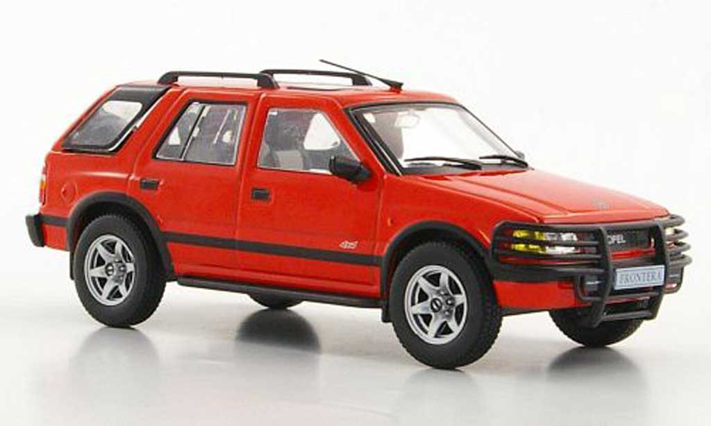 Opel Frontera 1/43 Hachette A rood (ohne Magazin) 1991 modelauto