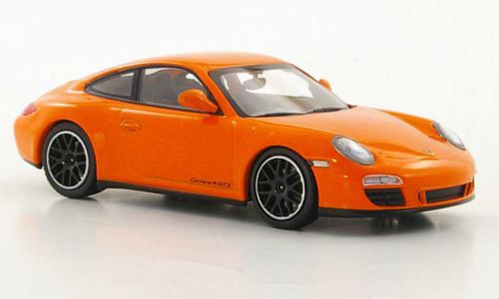 Porsche 997 GTS 1/43 Minichamps Carrera 4 GTS oranje 2010 modelauto