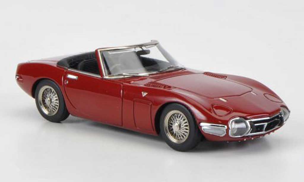 Toyota 2000 GT 1/43 HPI Roadster rood RHD modelauto