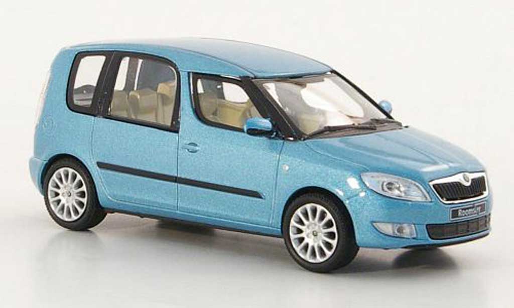 Skoda Roomster 1/43 Abrex blauw 2010 modelauto