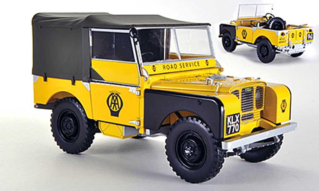 Land Rover Series 1 1/18 Minichamps AA Road Service geel 1948 modelauto