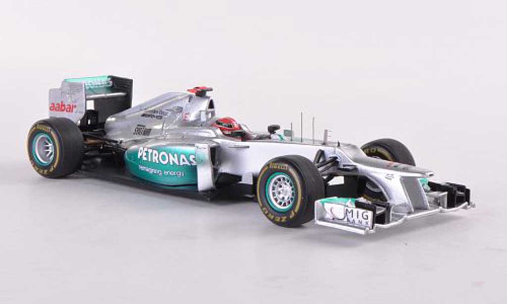 Mercedes F1 2012 1/43 Spark 2012 AMG W03 No.7 Petronas M.Schumacher GP Monaco modelauto