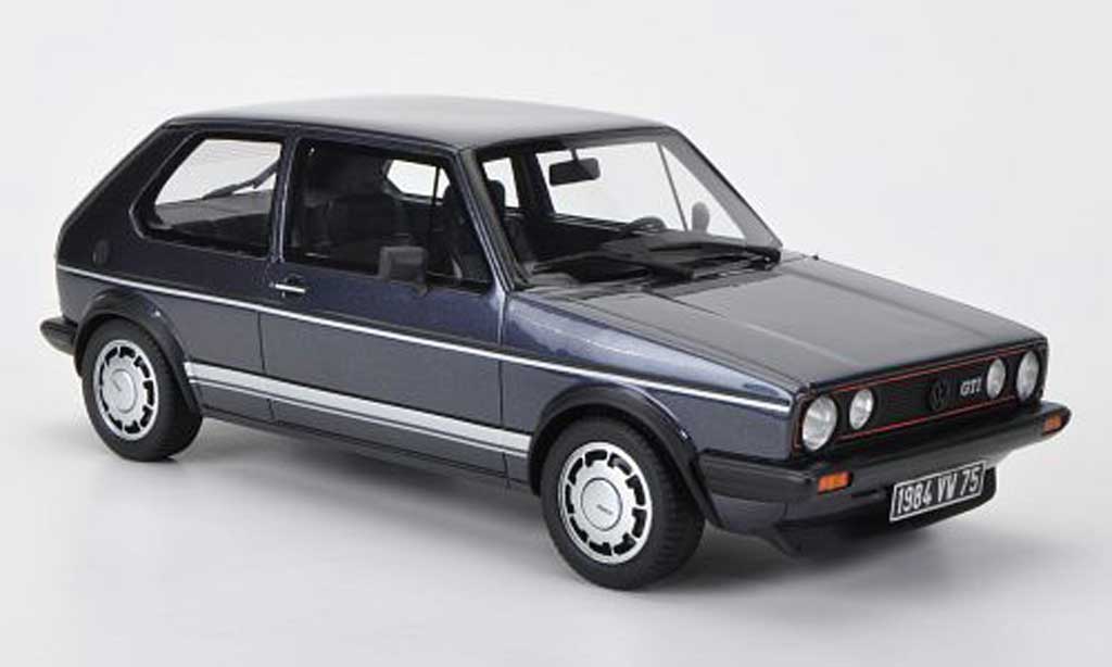 Volkswagen Golf 1 GTI 1/18 Ottomobile 1 GTI 1800 Plus (Pirelli) blauwgrijs modelauto