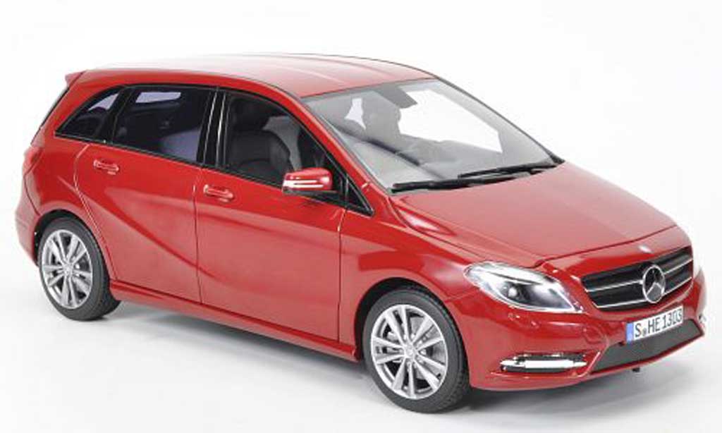 Mercedes Classe B 1/18 Norev B180 rood 2011 modelauto