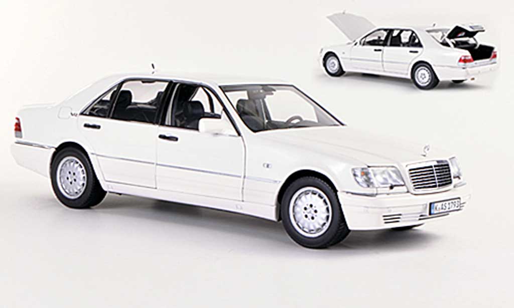 Mercedes Classe S 1/18 Norev S 600 (W140) wit 1997 modelauto
