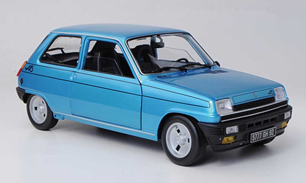 Renault 5 Alpine 1/18 Norev Alpine blauw 1977 modelauto