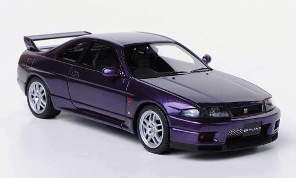 Nissan Skyline R33 1/43 HPI R33 GT-R V-Spec (R33) lila RHD 1995 modelauto
