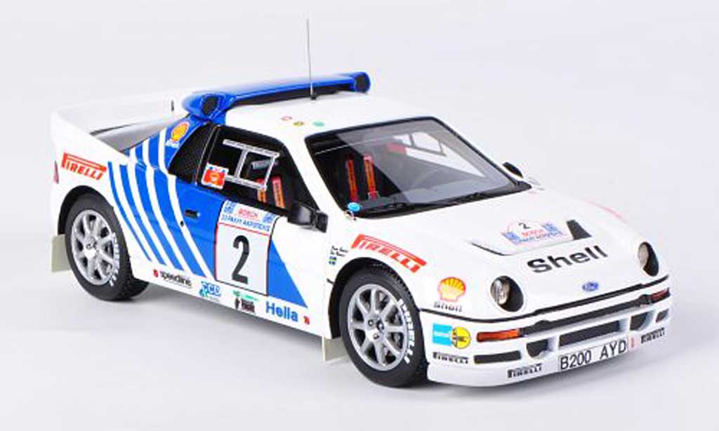 Ford RS 200 1/43 HPI No.2 Pirelli S.Blomqvist / B.Berglund Rally Acropolis 1986 modelauto