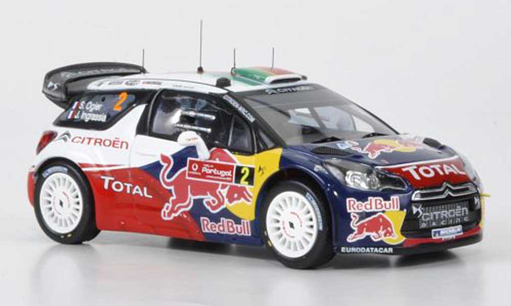 DS Automobiles DS3 WRC 2011 1/43 IXO WRC 2011 No.2 Red Bull Ogier/Ingrassia Rally Portugal modelauto