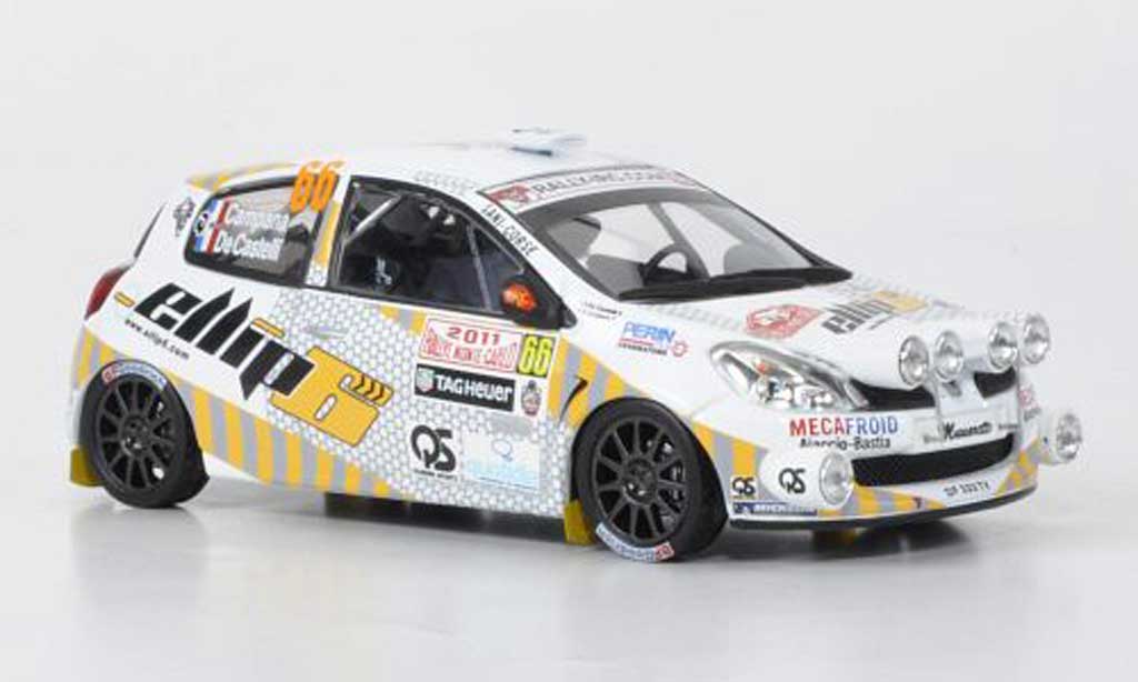 Renault Clio R3 1/43 IXO R3 R3 No.66 elliph Campana/de Castelli Rally Monte Carlo 2011 modelauto
