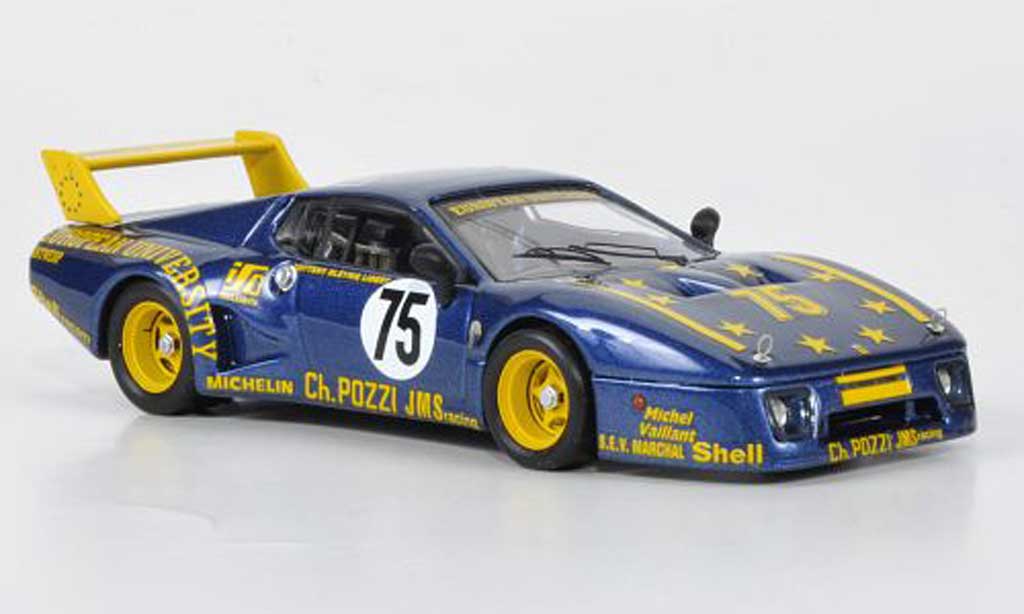 Ferrari 512 BB LM 1/43 Best BB LM No.75 JMS Racing Guitteny / Bleynie / Libert 24h Le Mans 1980 modelauto