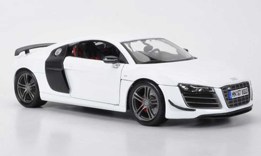 Audi R8 GT 1/18 Maisto GT wit/Carbonoptik modelauto