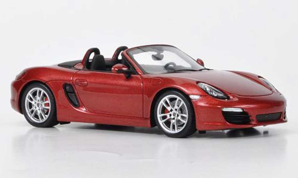 Porsche Boxster 1/43 Spark S rood 2011 modelauto