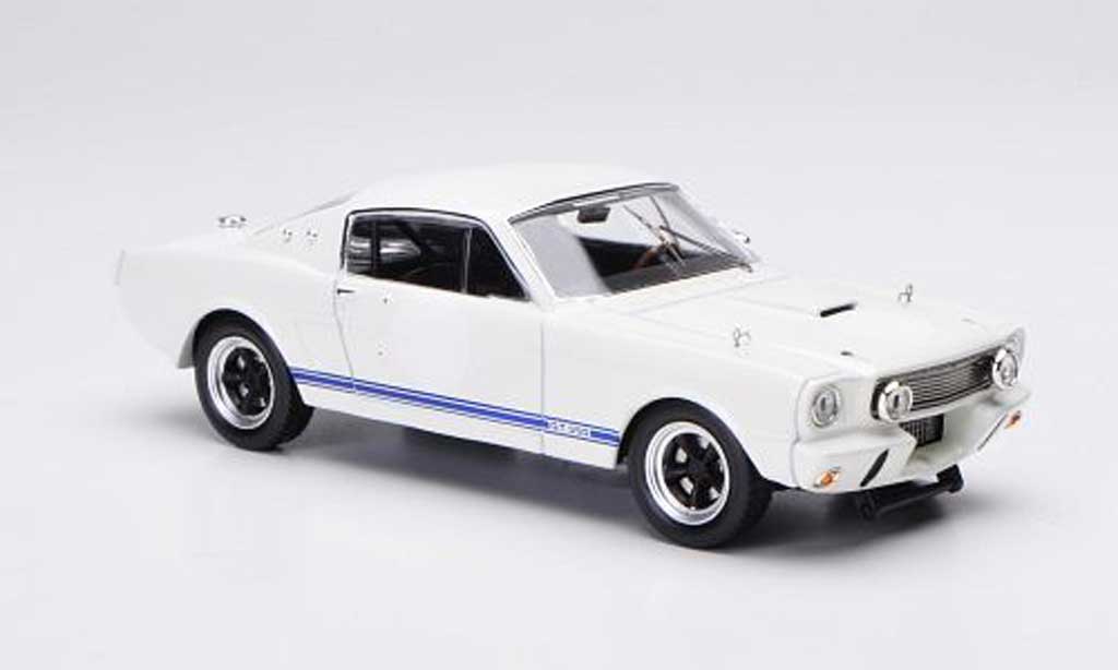 Shelby GT 350 1966 1/43 IXO 1966 Ready to Race wit/blauw modelauto