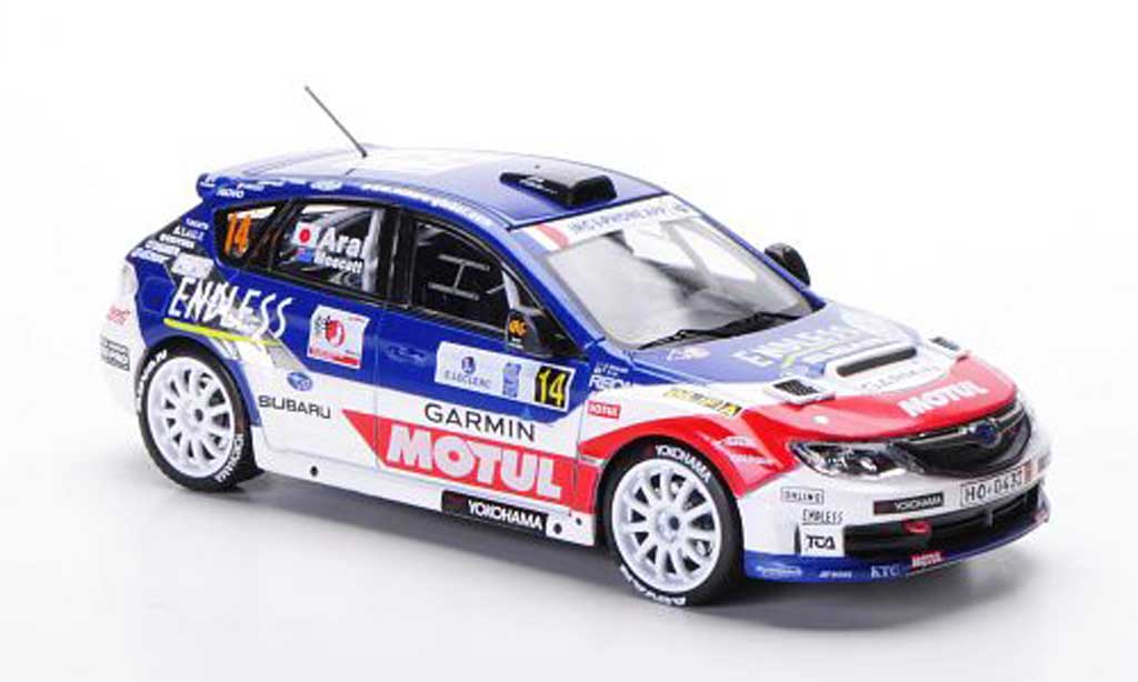 Subaru WRX STI 1/43 IXO STI No.14 T.Arai / D.Moscatt Tour de Corse 2011 modelauto
