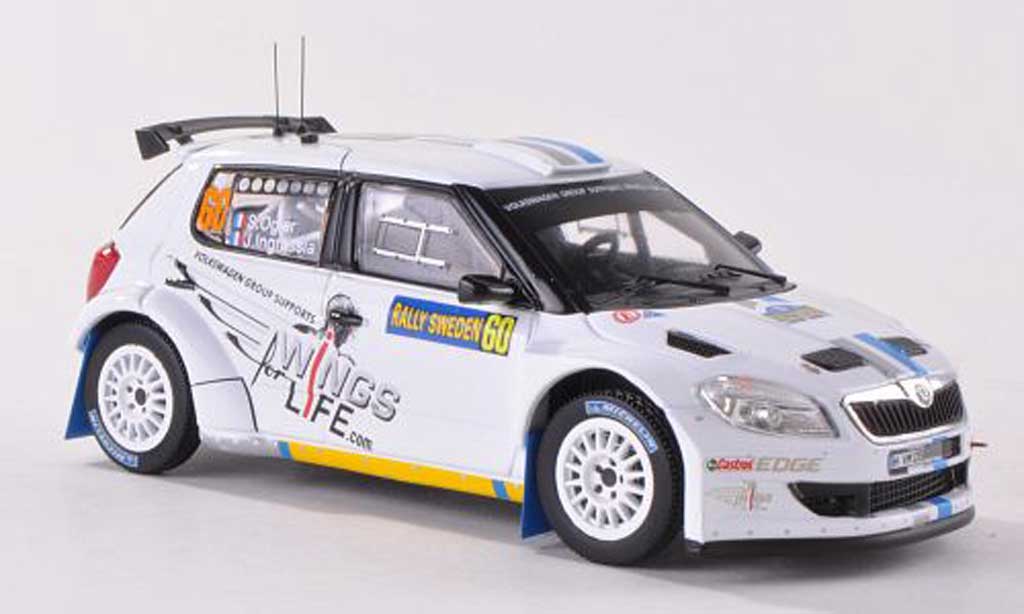Skoda S2000 1/43 IXO No.60 Wings for Life Rally Schweden 2012 S.Ogier/J.Ingrassia modelauto