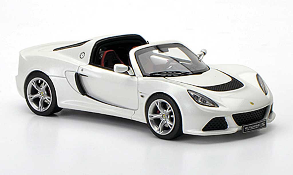 Lotus Exige 1/43 Look Smart S Roadster wit Autosalon Genf 2012 modelauto