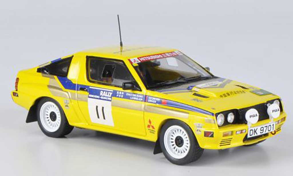 Mitsubishi Starion 1/43 Reve Collection 4WD No.11 L.Ningjun / Z.Yanxiang Rally Hong Kong-Peking 1986 modelauto