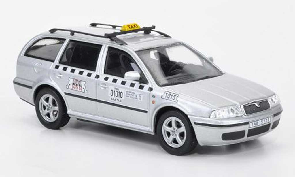 Skoda Octavia Combi 1/43 Abrex Combi TAXI grijs modelauto