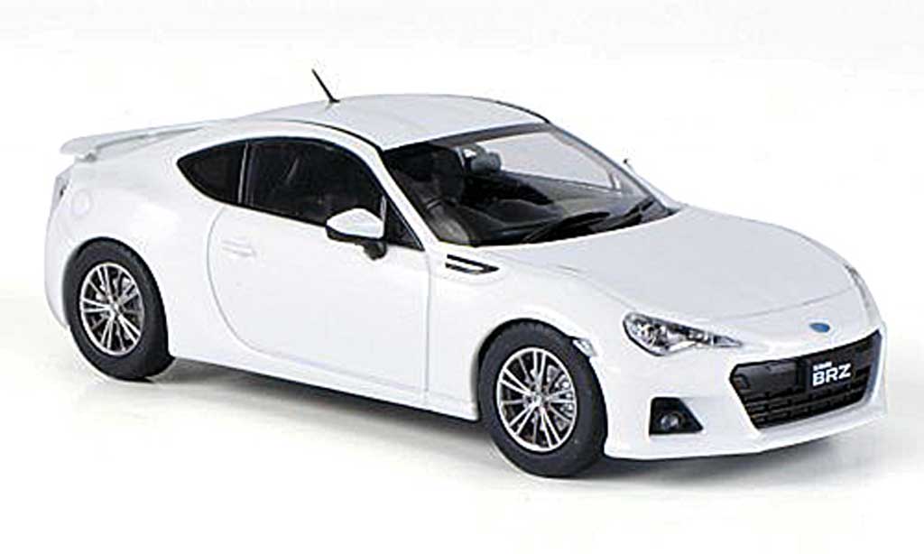 Subaru BRZ 1/43 Ebbro wit RHD 2012 modelauto