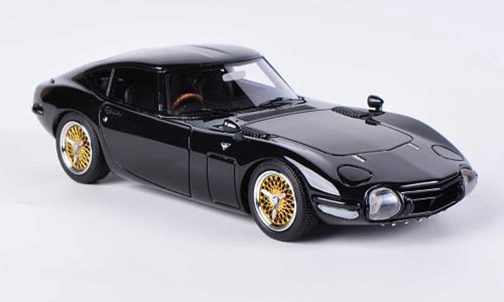 Toyota 2000 GT 1/43 HPI zwart RHD modelauto