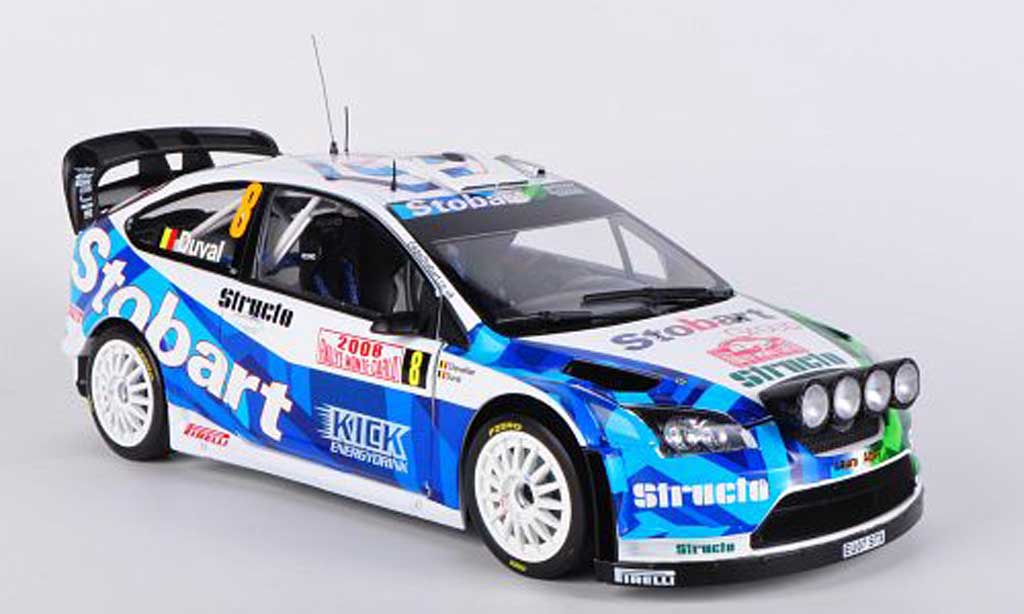 Ford Focus RS WRC 1/18 Sun Star RS WRC No.8 F.Duval / E.Chevaillier Rally Monte Carlo 2008 modelauto