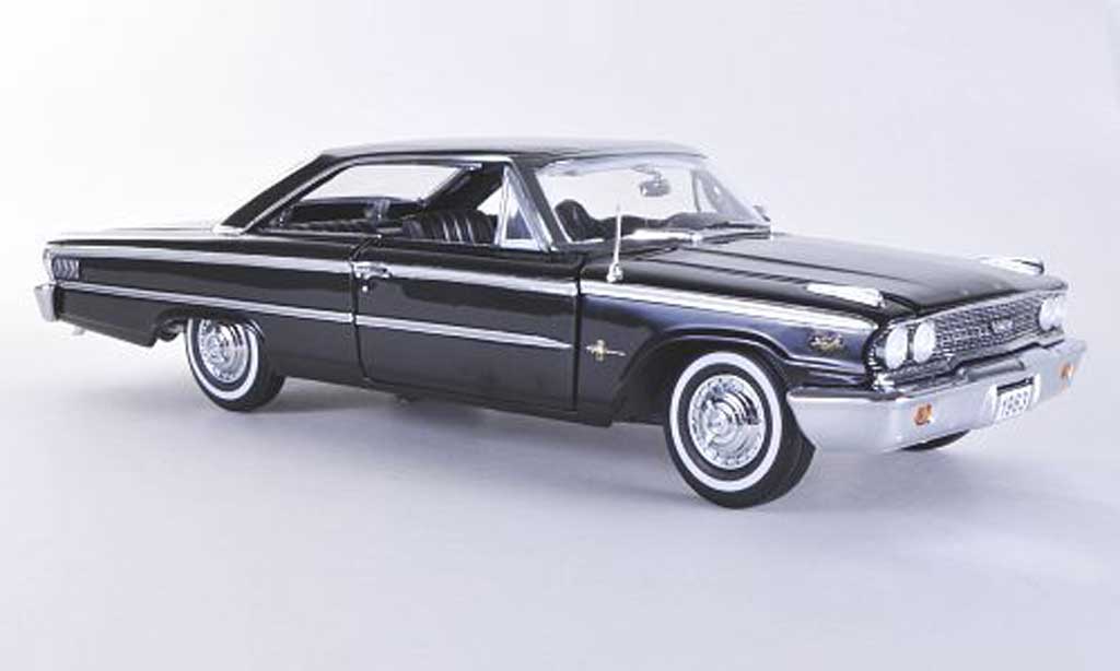 Ford Galaxy 1/18 Sun Star 500 XL zwart 1963 modelauto